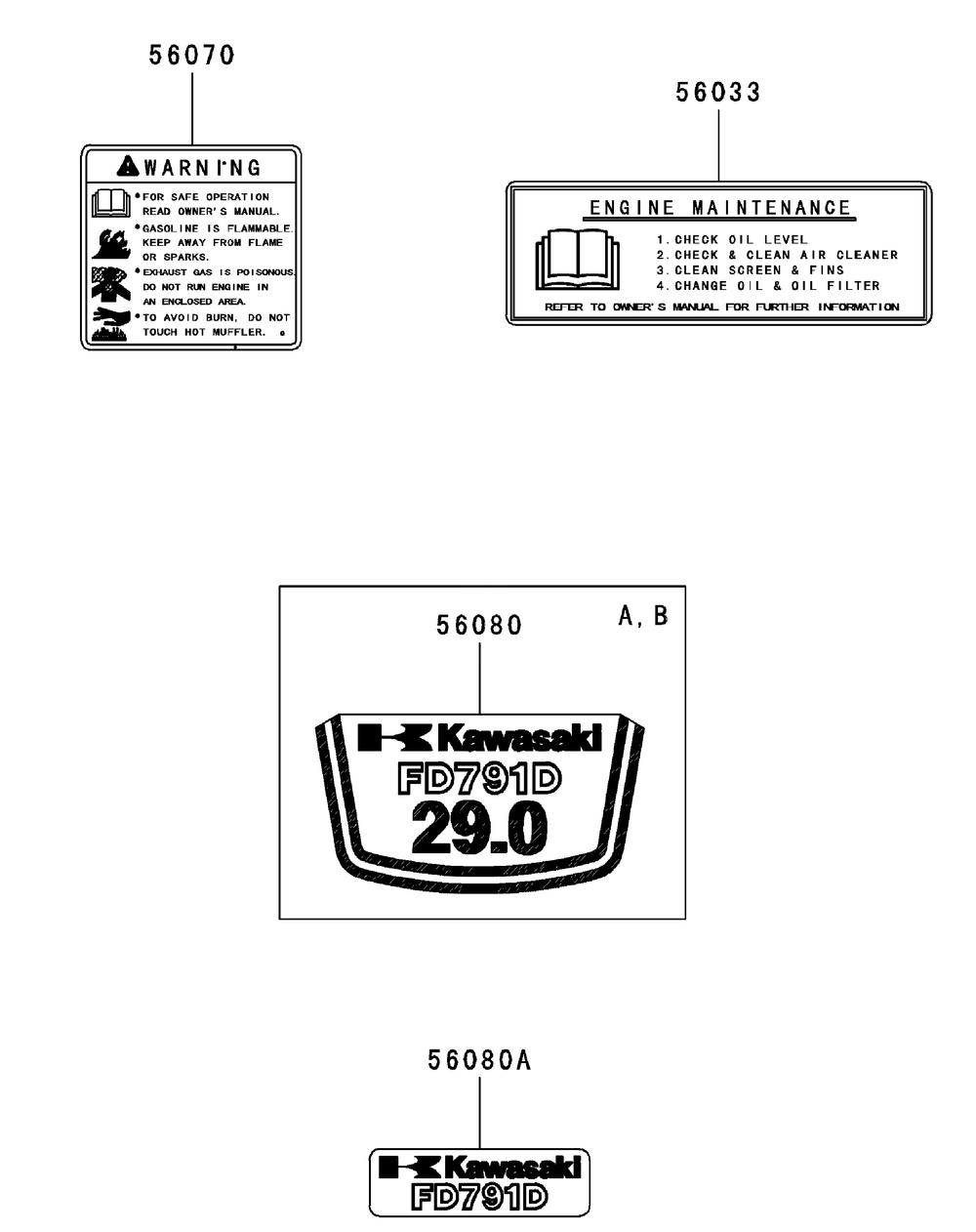 Fd791d-Cs05 Labels Diagram and Parts List for M60-KW LC-53AJ8CT6050-29HP-LC-DFI Cub Cadet Lawn Tractor